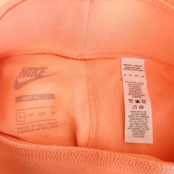 Nike Essiential Womens XS Pink Crimson Bliss Tight FIt Bike Gym Dance Shorts - Picture 4 of 8